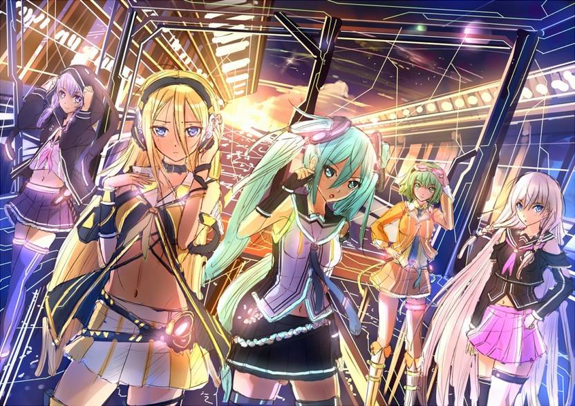 Athah Anime Vocaloid Hatsune Miku Gumi Ia Lily Yuzuki Yukari