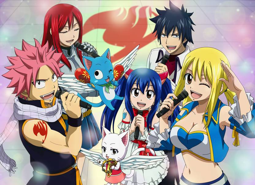 Athah Anime Fairy Tail Natsu Dragneel Lucy Heartfilia Happy