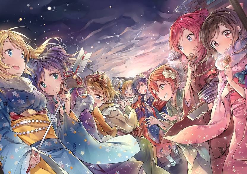 Athah Anime Love Live Maki Nishikino Nico Yazawa Kotori