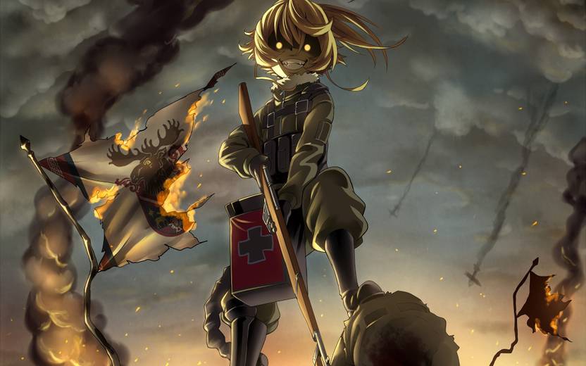 Athah Anime Youjo Senki Tanya Degurechaff 13 19 Inches Wall