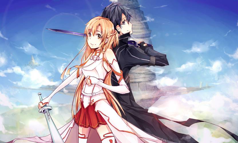 Athah Anime Sword Art Online Kirito Asuna Yuuki Kazuto