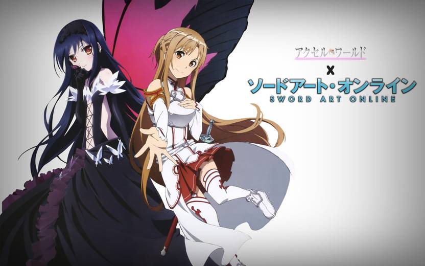 Athah Anime Crossover Asuna Yuuki Kuroyukihime Sword Art