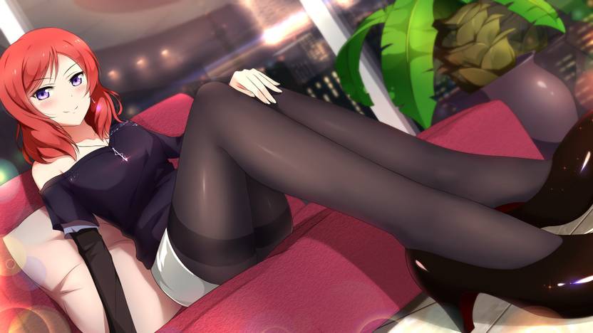 Athah Anime Love Live Maki Nishikino Girl Pantyhose Short