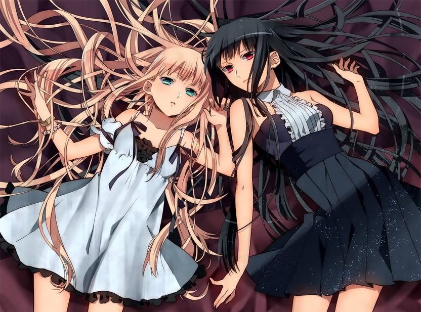 Black Hair And Green Eyes Anime Girl Quaebella,Black Hd Wallpapers For Android Phone