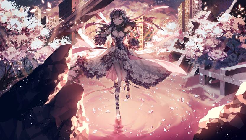 Athah Anime Fate Stay Night Fate Series Petal Girl Violinist