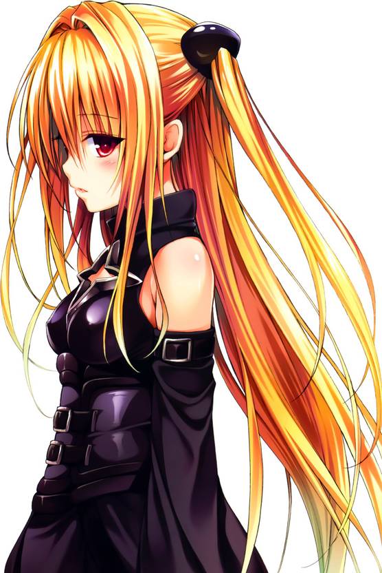 Athah Anime To Love Ru Golden Darkness Long Hair Blonde Red