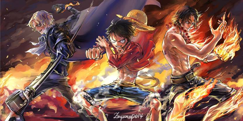 Athah Anime One Piece Portgas D Ace Monkey D Luffy Sabo 13