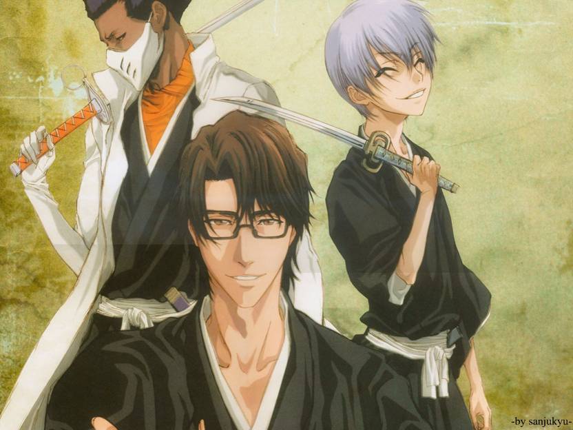 Athah Anime Bleach Sōsuke Aizen Gin Ichimaru Kaname Tosen 13