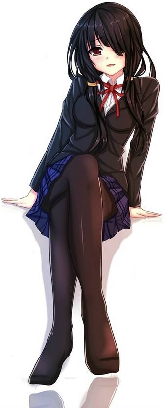 Athah Anime Date A Live Kurumi Tokisaki Girl Long Hair Black