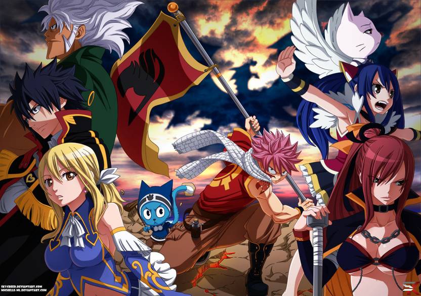 Athah Anime Fairy Tail Lucy Heartfilia Natsu Dragneel Wendy