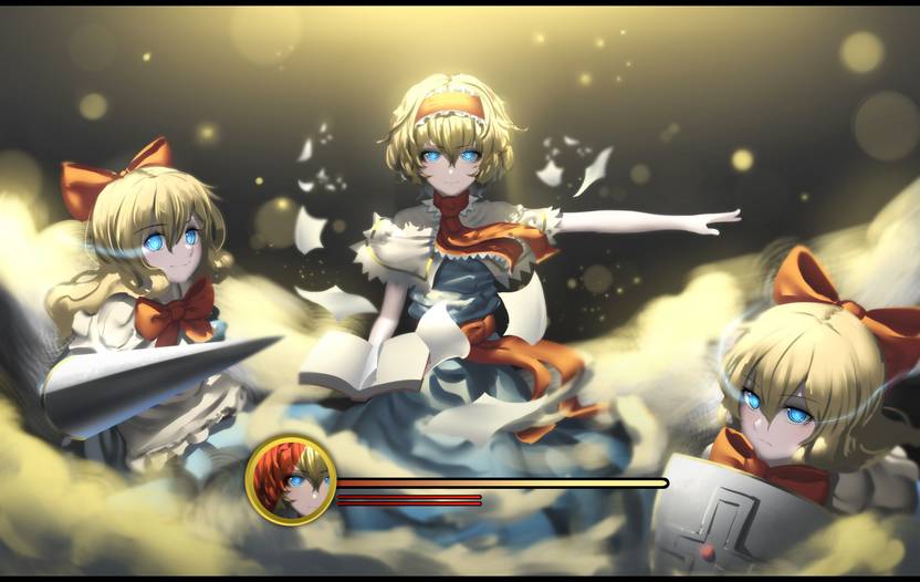 Athah Anime Touhou Blonde Alice Margatroid Shanghai Doll