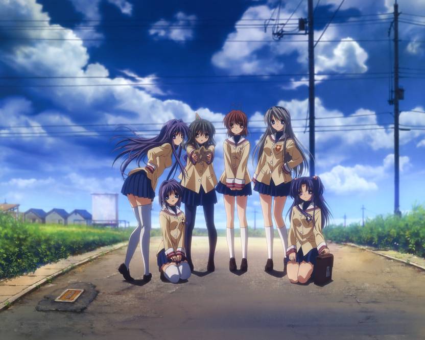 Athah Anime Clannad Nagisa Furukawa Ryou Fujibayashi Kyou