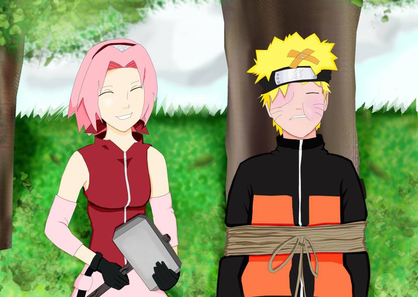 Athah Anime Naruto Sasuke Uchiha Sakura Haruno 13 19 Inches Wall