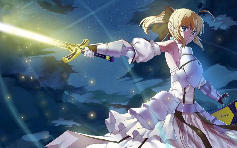 Athah Anime Fate Stay Night Fate Series Saber Lily White
