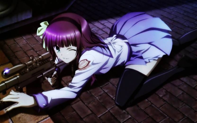 Athah Anime Angel Beats Girl Rifle Yuri Nakamura 13 19