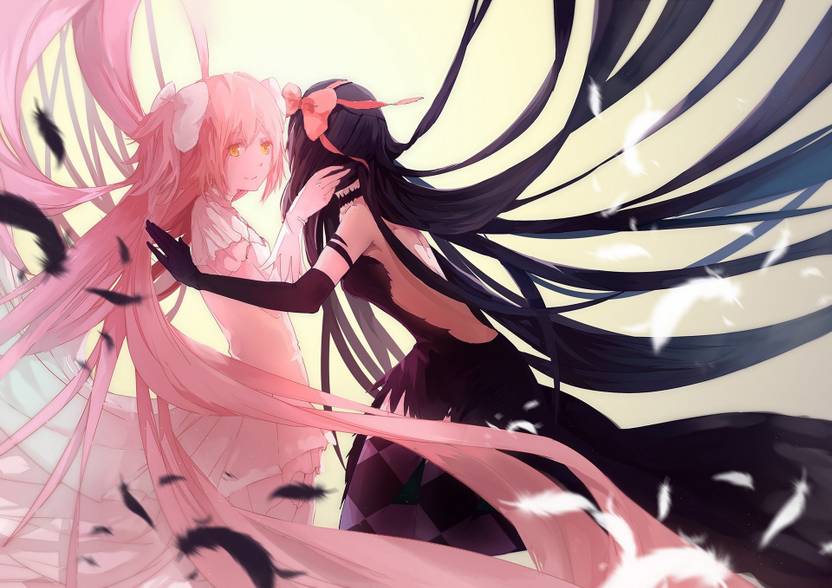 Athah Anime Puella Magi Madoka Magica Homura Akemi Girl Long Hair