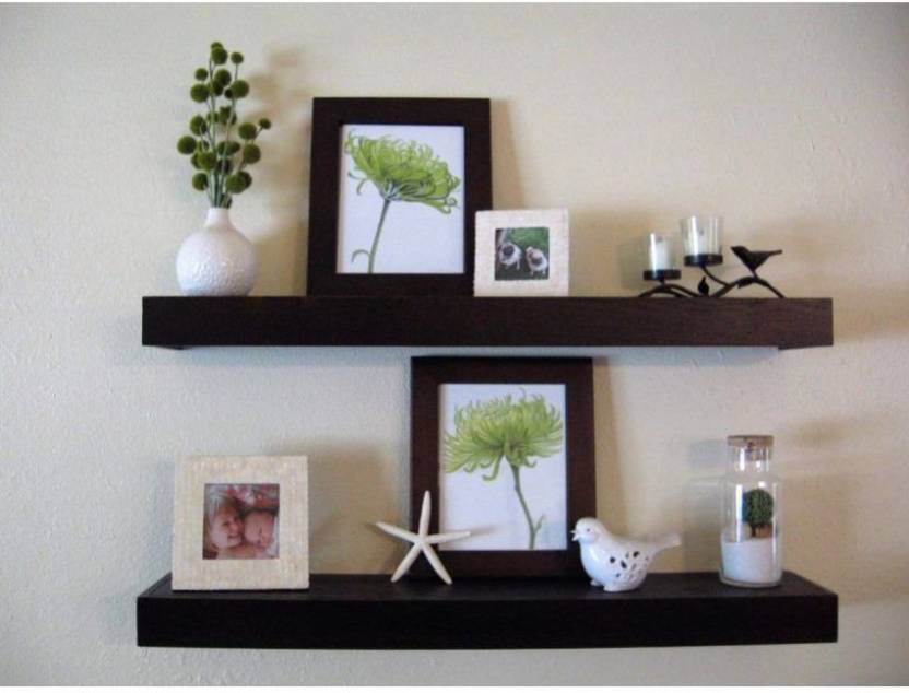 Martcrown New Decor Rack Shelf Wooden Wall In