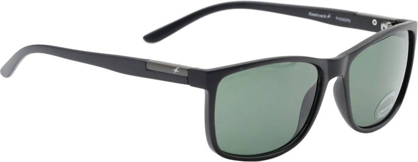 Fastrack UV Protection Wayfarer Sunglasses (Free Size)  (For Men, Green)