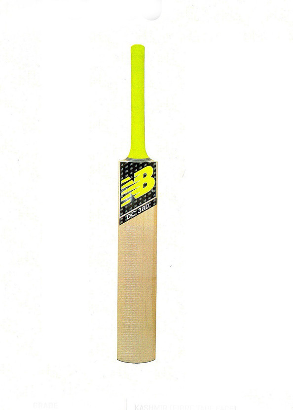 New New Balance DC 380 Short Handle Full Size Suitable For Leather (Season) Or Hard Tennis Ball Kashmir Willow Cricket  Bat For 15+ Yrs(1.3 kg) - Flipkart Deal