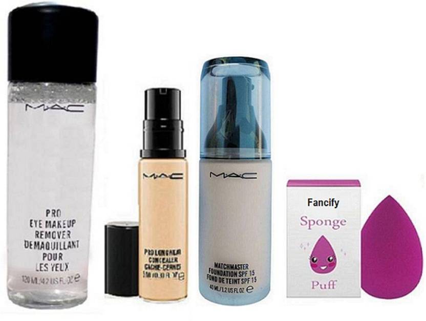 Fancify Sponge Puff Mac Match Master Spf15 Make Up Foundation With