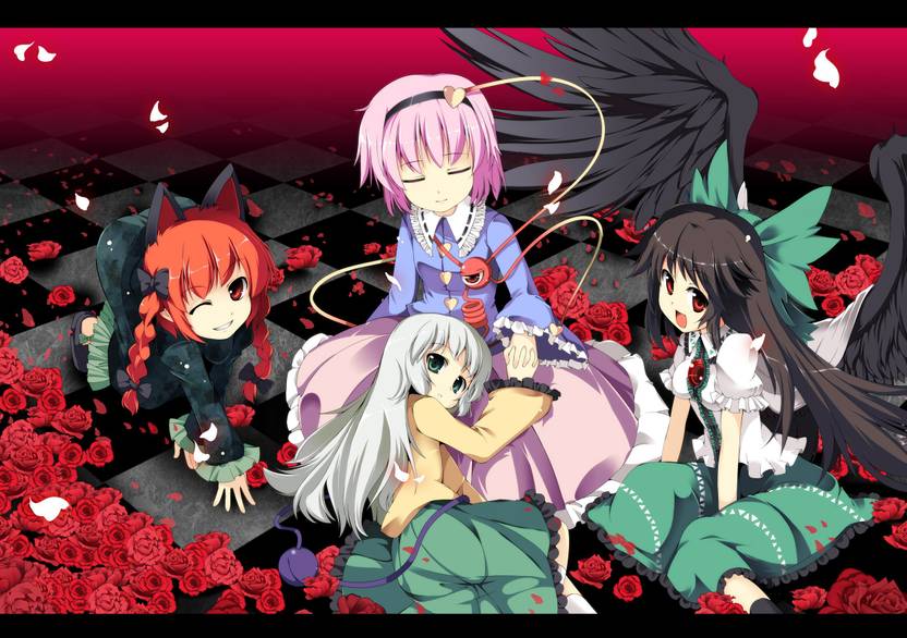 Athah Anime Touhou Rin Kaenbyou Satori Komeiji Utsuho Reiuji