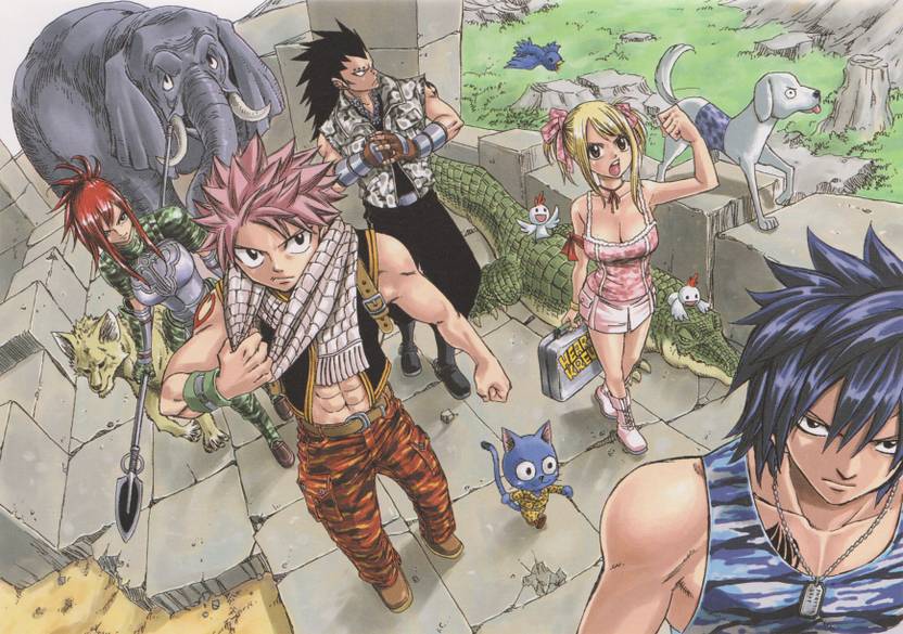 Athah Anime Fairy Tail Lucy Heartfilia Natsu Dragneel Erza
