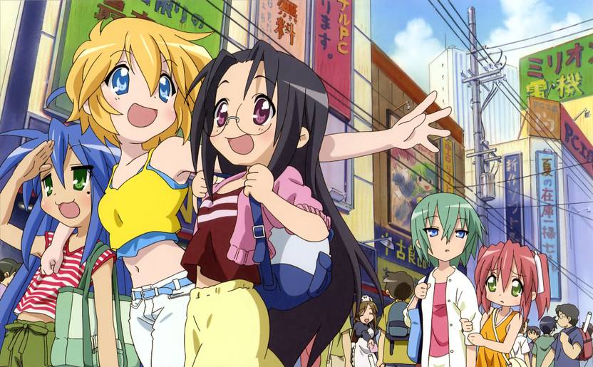 Athah Anime Lucky Star Konata Izumi Minami Iwasaki Yutaka