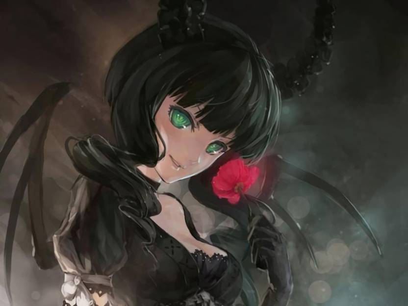 Athah Anime Black Rock Shooter Dead Master Fantasy Horns