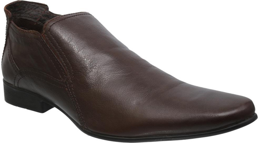 FRANCO LEONE Genuine Leather Slip On 