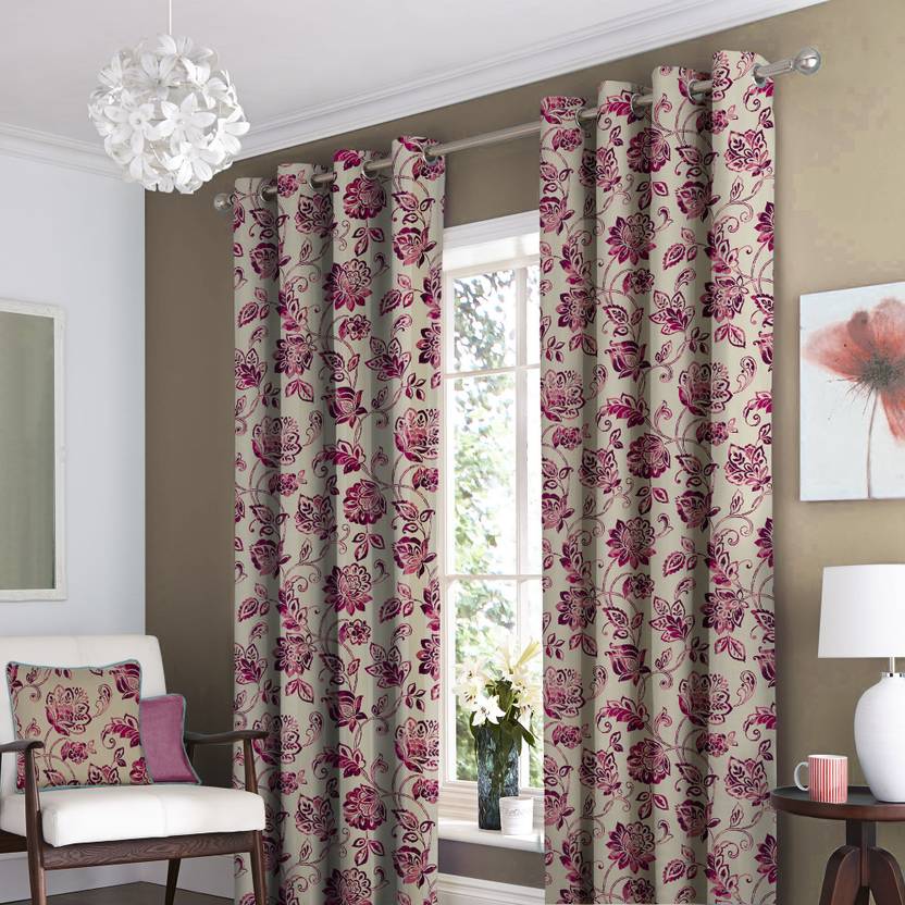 Casableu 213 5 7 Ft Polyester Door Curtain Single Curtain Buy