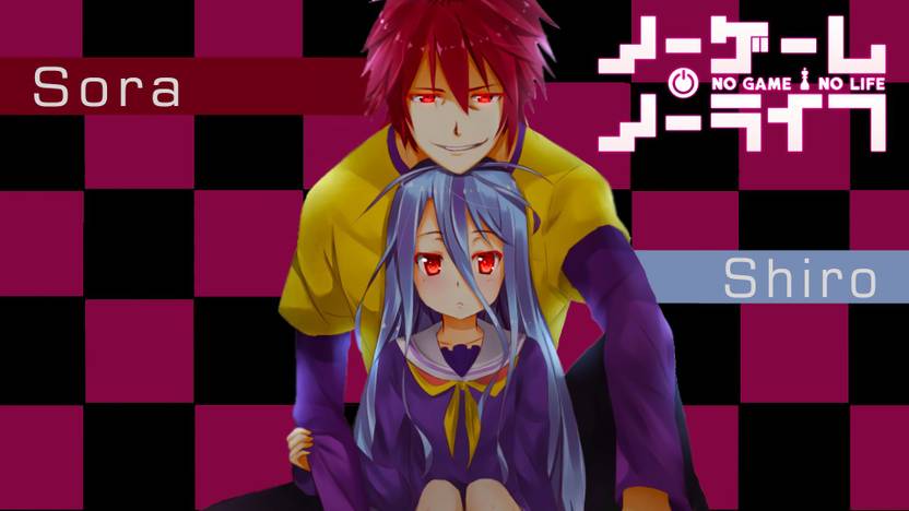 athah anime no game no life sora shiro 13 19 inches wall poster