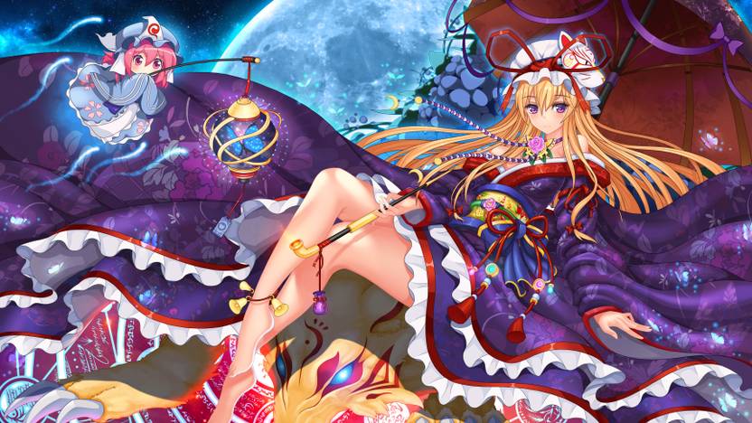 Athah Anime Touhou Yukari Yakumo Yuyuko Saigyouji 13 19