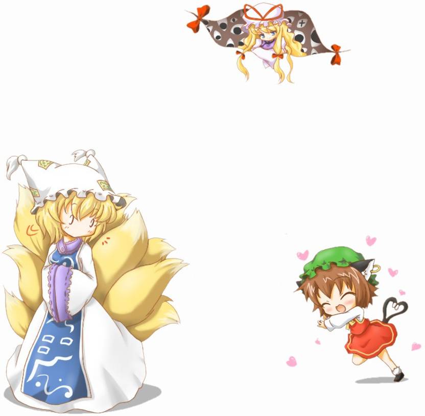 Athah Anime Touhou Ran Yakumo Yukari Yakumo Chen 13 19
