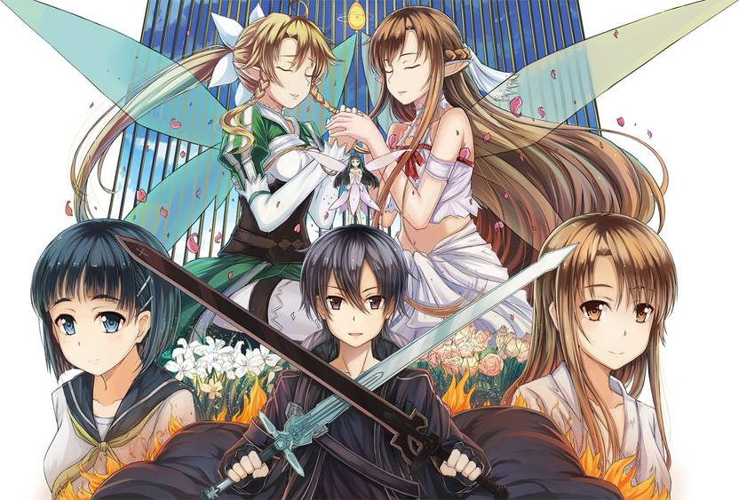 Athah Anime Sword Art Online Asuna Yuuki Kirito Kazuto
