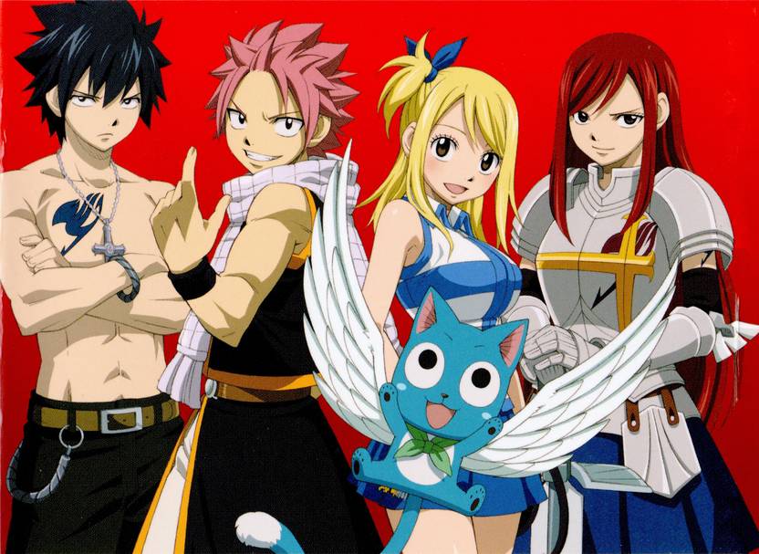 Athah Anime Fairy Tail Lucy Heartfilia Natsu Dragneel Erza