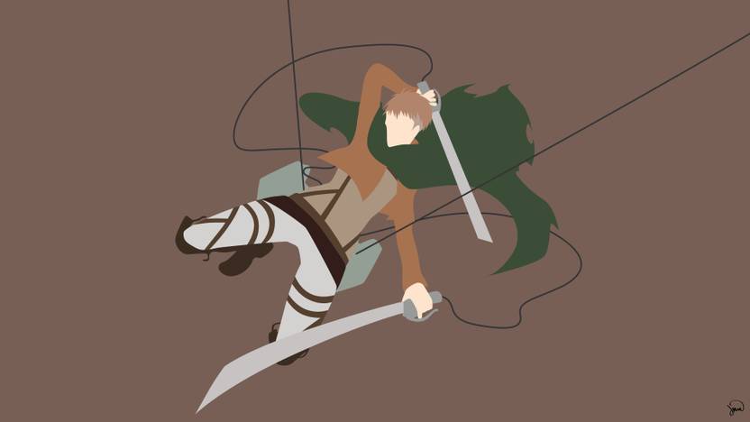 Attack On Titan Minimalist Wallpaper Wallpaper Collection Such a badass character mikasa. attack on titan minimalist wallpaper