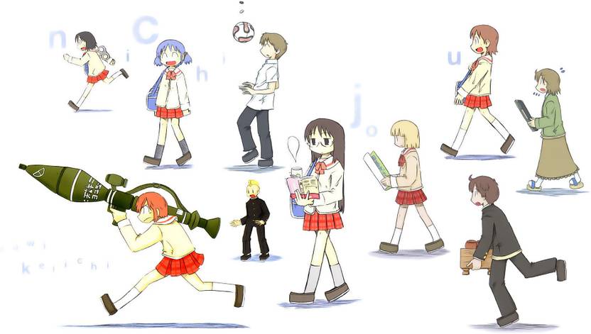 athah anime nichijō nano shinonome mio naganohara makoto sakurai