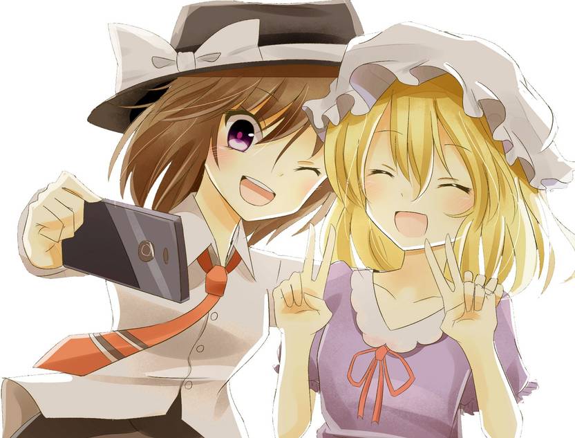 Athah Anime Touhou Maribel Hearn Renko Usami Short Hair