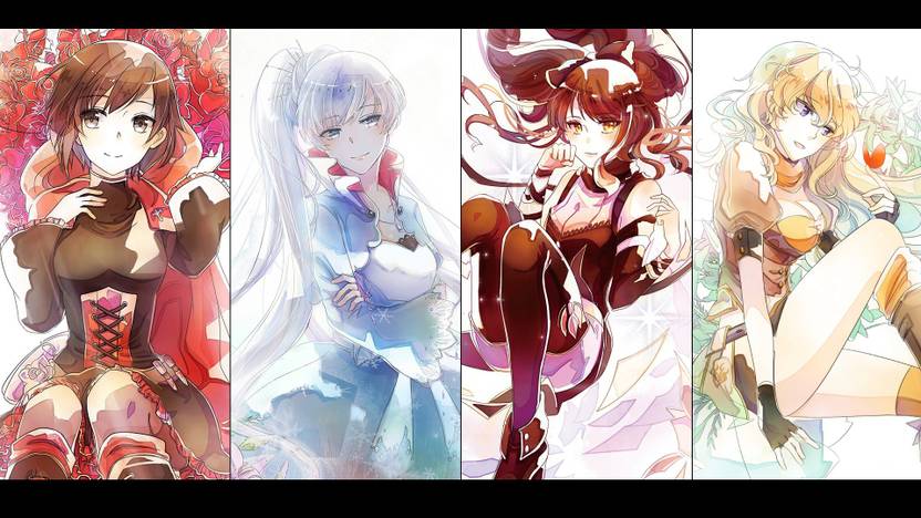 Athah Anime Rwby Ruby Rose Weiss Schnee Blake Belladonna Yang Xiao