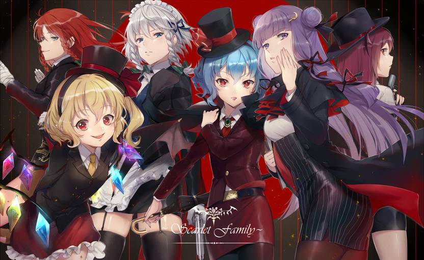 Athah Anime Touhou Flandre Scarlet Hong Meiling Sakuya
