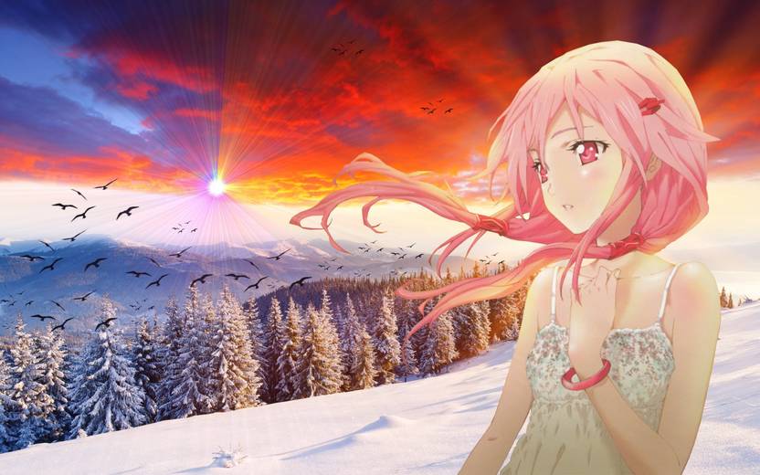 Athah Anime Guilty Crown Inori Yuzuriha 13 19 Inches Wall
