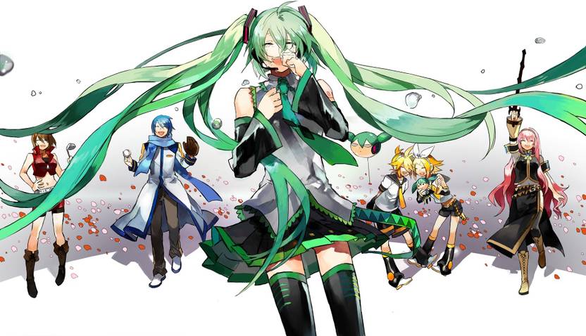 Athah Anime Vocaloid Hatsune Miku Len Kagamine Rin Kagamine