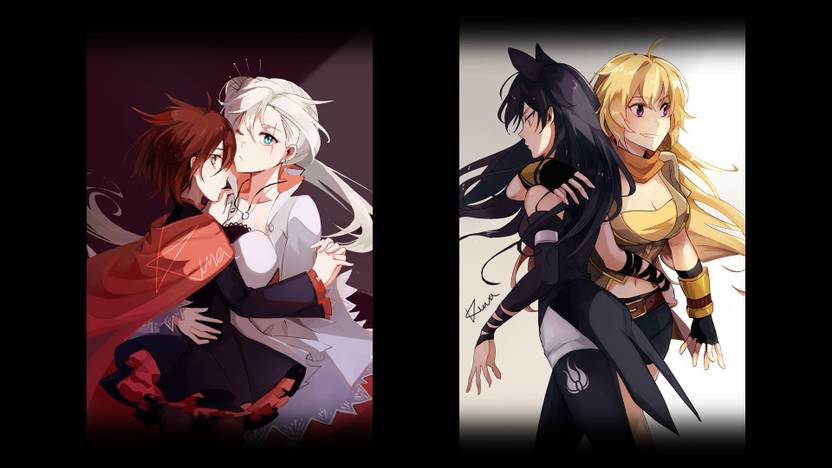 Athah Anime Rwby Ruby Rose Weiss Schnee Blake Belladonna