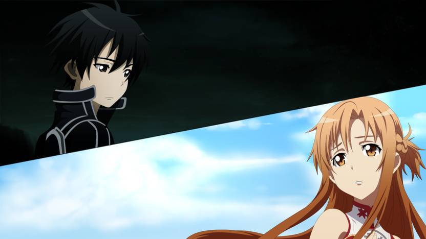 Athah Anime Sword Art Online Kirito Kazuto Kirigaya Asuna
