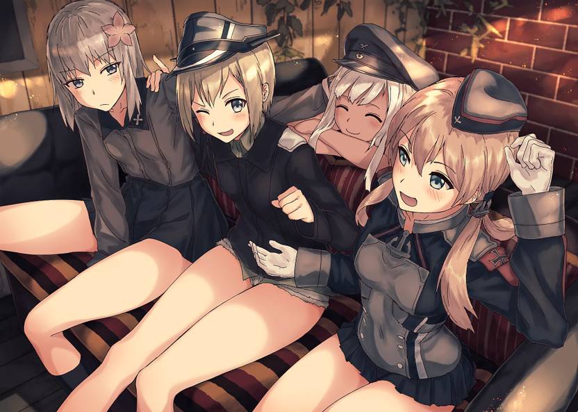 Athah Anime Crossover Strike Witches Girls Und Panzer Kantai