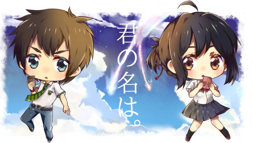 Athah Anime Your Name Mitsuha Miyamizu Taki Tachibana Kimi No Na Wa
