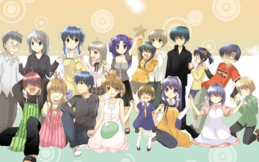 Athah Anime Clannad Nagisa Furukawa Kotomi Ichinose Tomoyo