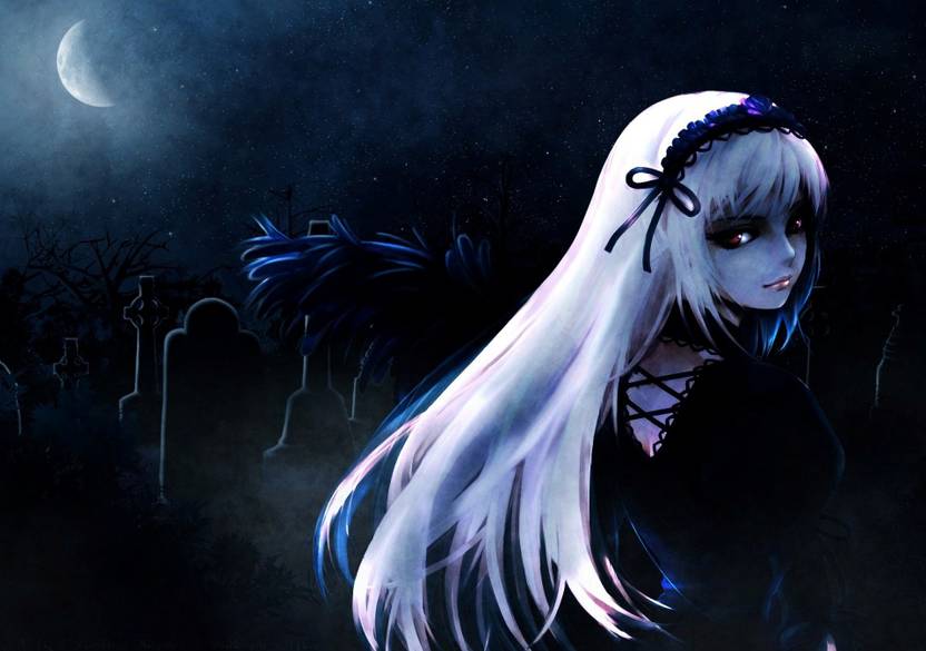 Athah Anime Rozen Maiden Suigintou Girl Gothic Blonde