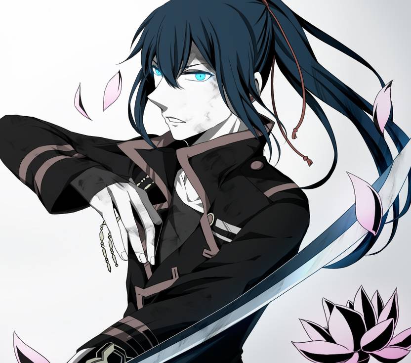 Athah Anime D Gray Man Yu Kanda D Gray Man Long Hair Ponytail
