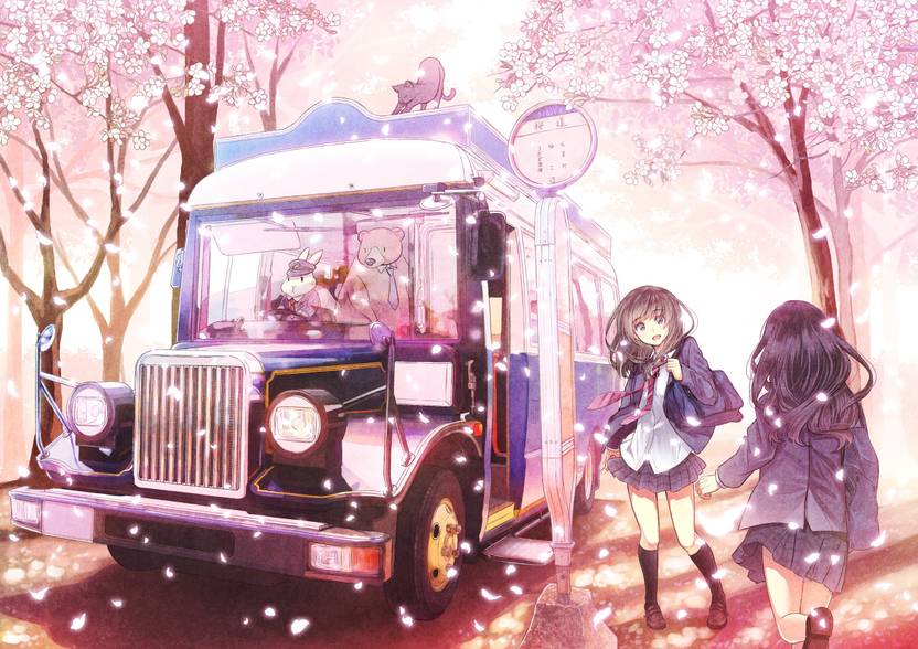 Athah Anime Original Girl Long Hair Purple Hair Brown Hair